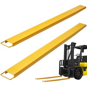 Pallet Fork Extensions, 84" Length 4.5" Width, Heavy Duty Carbon Steel Fork Extensions for Forklifts, 1 Pair Forklift Extensions