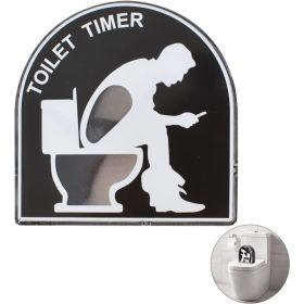 5 Minute Toilet Hourglass Timer, Toilet Timer, Hourglass,Funny Gifts (Option: BLACK)