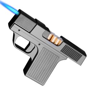 Innovative Windproof Inflatable Lighter (Option: BLACK)